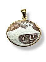 Anhänger Mandile 1922 Dame Cammei  in Silber Conchiglia 2MCICM188